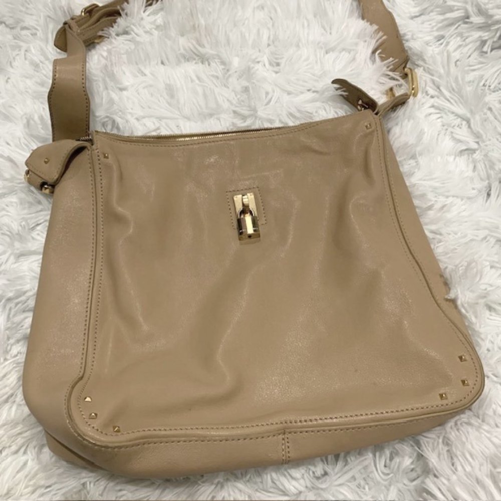 Marc Jacobs Beige Leather Tote/Satchel Bag